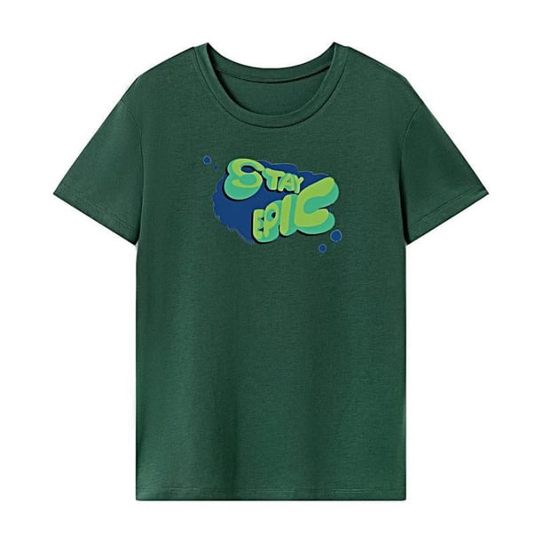 Camiseta para mujer básica camiseta clásica cuello redondo para viajes oficina viajes M