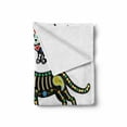 thumbnail image 2 of Sugar Skull Soft Flannel Fleece Blanket, Calavera Inspired Ornate Black Cats Mexican Style Holiday the Day of the Dead, Cozy Plush for Indoor and Outdoor Use, 60" x 80", Multicolor, by Ambesonne, 2 of 6