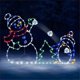 thumbnail image 2 of Las luces exteriores del muñeco de nieve de la Navidad llevaron la decoración de las lámparas para la yarda al aire libre de la calzada, 2 of 3