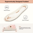 thumbnail image 3 of Pantuflas LongBay para mujer con espuma viscoelástica y doble tira, beige, talla 7-8, 3 of 6