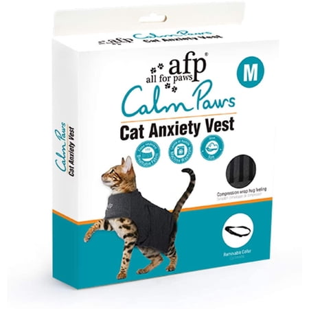 View of ATTOE Cat Anti Anxiety Vest Adjustable Cat Anxiety Jacket-Keep Calming ...