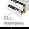 thumbnail image 5 of Citiscape Modern Bathroom Vanity with Textured Drawer Fronts 30" Wide - White - Sink Included, 5 of 12