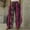 Hot Pink, variant on Jjayotai Women's Wide Leg Boho Pants, Smock High Waist Yoga Palazzo Trousers, Summer Beach Pants Blue XL