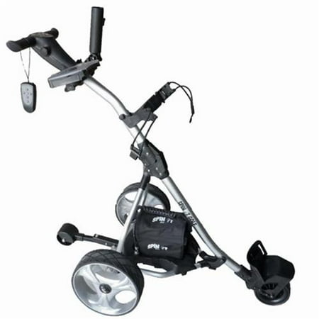 Spin It Golf Products GC1R-Slv Remote Controlled Electric Golf Caddy, Silver