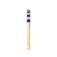 thumbnail image 5 of ANGARA Natural Blue Sapphire and Diamond Semi Eternity Wedding Ring in 14K Yellow Gold for Women (Size-1.5mm) | September Birthstone, Anniversary, Jewelry Gift for Women | Natural Blue Sapphire Ring, 5 of 10
