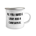 thumbnail image 2 of Best Chartreux Cat Gifts, All You Need is Love and a Chartreux, Unique Idea 12oz Camper Mug For Cat Lovers From Friends, 2 of 2