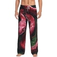 thumbnail image 2 of Lsque Red Viper Jungle Intensity Print Men's Pajama Pants, Lounge Pant - Comfortable Home Wear,Elastic Waistband, Stylish Design-X-Large, 2 of 9