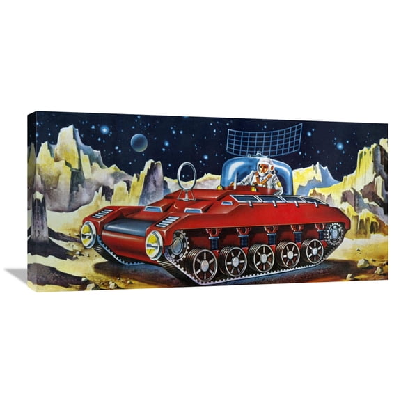 Global Gallery Retrotrans 'Space Exploration Tank' Canvas Wall Art
