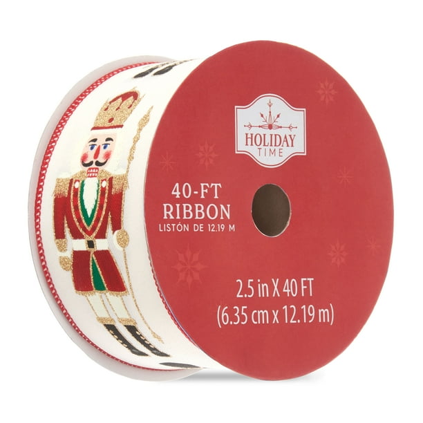 Holiday Time Trad Nutcracker Ribbon - Walmart.com