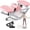 Pink, variant on The Rock Stepper Side to Side, U-Shaped Low- Mini Stepper, Quiet Lateral Rocking Step Machine, Compact Stair Stepper for  Workout &  Glut