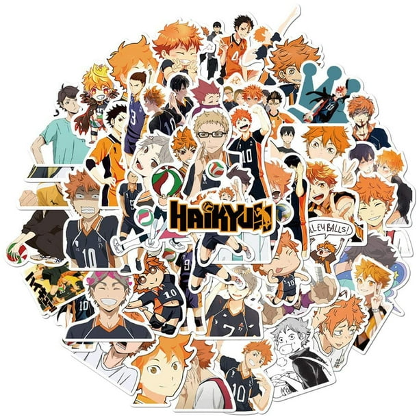 Download Haikyuu Sticker Pack Of 50 Stickers Waterproof Durable Stickers Classic Japanese Anime Stickers For Water Bottles Computers Laptops Haikyuu Walmart Com Walmart Com