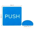 thumbnail image 2 of Uxcell Push Pull Door Sign Acrylic Self Adhesive Square Sticker Blue 4 Pack, 2 of 6