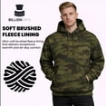 thumbnail image 7 of BILLIONHATS 24 Pack Wholesale Green Camo Hoodie Sweatshirts, Mens Heavyweight Fleece Lined Pullover Hoodies, Bulk Adults Sweatshirts, Homeless Donation (2X-Large), 7 of 7