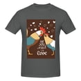 thumbnail image 4 of Bingfone Rooster And Chicken Men'S Loose Fit Short-Sleeve Pocket T-Shirt, 4 of 7