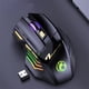 thumbnail image 3 of Ratón GW-X7 de 7 botones, 2,4 GHz, recargable, RGB, inalámbrico, silencioso, ergonómico, para juegos, PC, oficina, 3 of 8