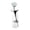 White rose, variant on DOLITY Dollhouse Glass Vase Miniature Flowers with Vase for 1:6 1:12 White lily