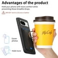 thumbnail image 3 of Allytech Google Pixel 8a Case, Detachable Magnetic Wallet Case with Card Holder & Ring Stand, Support Car Mount, Premium PU Leather Shockproof Durable Protective Slim Case Cover - Black, 3 of 10