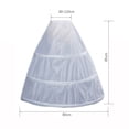 thumbnail image 3 of RMGVDSD Girls' 3 Petticoat Full Flower Girl Crinoline Skirt Girls Petticoats Underskirt Wedding Flower Party Student Skirts Cute Cartoon Dress, 3 of 8