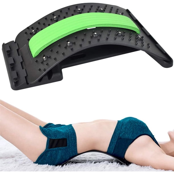 Masajeador de espalda, masajeador de espalda para cama y silla de oficina, para soporte lumbar multicapa de la columna vertebral.