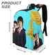 thumbnail image 3 of Escuadrón Extraño-theme Backpack, Campus style schoolbag Bookbag with Adjustable Shoulder Straps And Large Zip Compartment, Unisex Travel Bags.42x30x15cm, 3 of 6