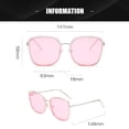 thumbnail image 2 of Gafas de sol de montura grande, personalidad de la moda, gafas de sol de moda, hechas de PC y metal., 2 of 5