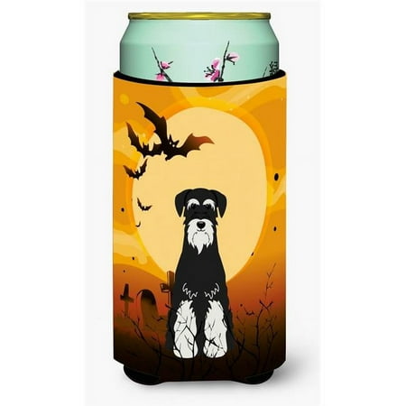 

Halloween Standard Schnauzer Salt & Pepper Tall Boy Beverage Insulator Hugger