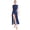 A Navy Blue, variant on Aislor Womens Flowy Lyrical Dance Mock Neck Ballet Gymnastic Leotard High-Low Dress A Navy Blue L