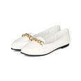 thumbnail image 5 of Breckelles Celia-22 New Women Leatherette Chain Ballet Flat Loafer, 5 of 5
