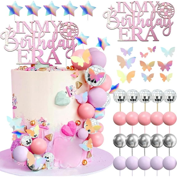 In My Birthday Era Cake Decoration Party Decorations Birthday Girls Theme Photo Backdrop Era Party Music Fans Lover Party Supplies