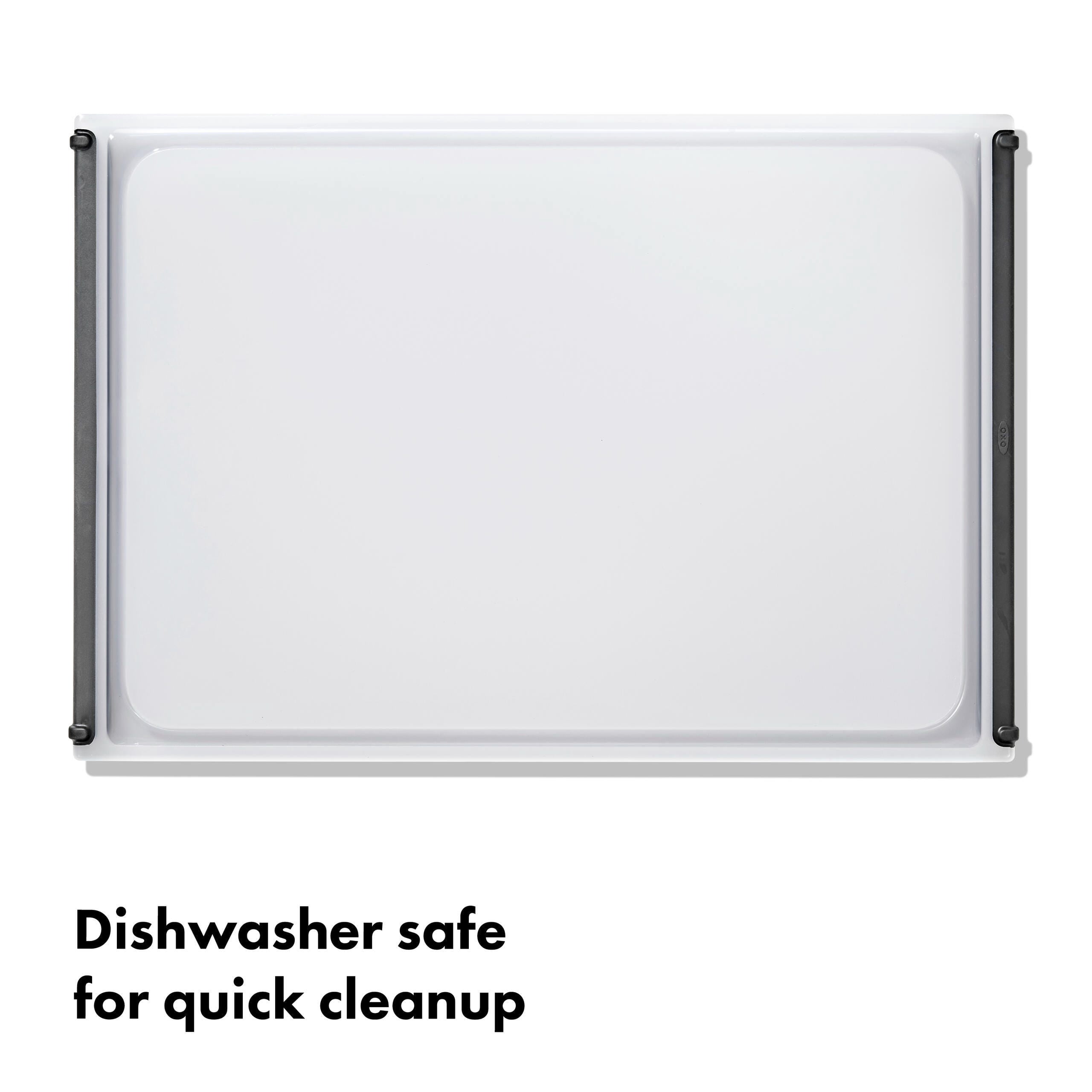 OXO Non-Slip Large Plastic Cutting Board with Juice Groove, Dishwasher Safe Kitchen Cutting Board for Meat, Vegetables & Family Meal Prep, 16.9 x 11.7 Inch