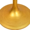 thumbnail image 3 of Bowery Hill Wood Top 40" Round Dining Table in Elm and Antique Gold, 3 of 4