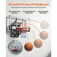 thumbnail image 4 of VEVOR Wall Mount Basketball Hoop, 54-inch PC Backboard Mounted Basketball Hoop Outdoor with Hand-Crank Adjustment, 0.11 inch Thickened Backboard,Classic Basketballs Hoops Design, Indoor & Outdoor Use, 4 of 9