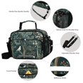 thumbnail image 3 of FORMRS Student Insulated Lunch Bag with Shoulder Strap Reusable Cooler Box for School, Floral Forest Scene, 3 of 9