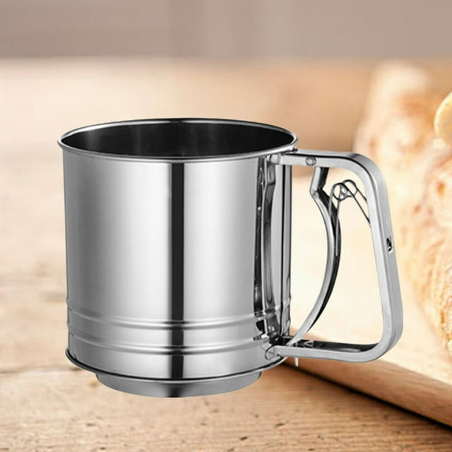 FUTUREORYY Stainless Steel Baking Sifters Fine Mesh Filtering Tool for Restaurant Use 1Set