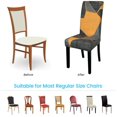 thumbnail image 4 of Dining Chair Cover Set of 6 Stretch Dining Chair Slipcovers Removable Washable Chair Protector Seat Covers for Dining Room Home Wedding Banquet Party Hotel (Printed 05), 4 of 8