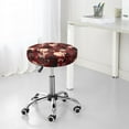 thumbnail image 2 of Cauagu African Women A Print Round Stool Covers,Seat Cushion for Round Bar Stool Chair Seat Cover for Bar Round Chair Fits for 12/13/14in Bar Stool Cushion, 2 of 7