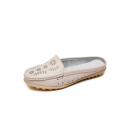 

Tenmix Ladies Indoor&Outdoor Waterproof Slide Sandals Non-slip Hollow Out Slides Cozy Slip On Summer Slippers