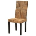 thumbnail image 2 of Baxton Studio Laymi Modern Bohemian Dark Brown Mahogany Wood and Banana Fiber Dining Chair, 2 of 7