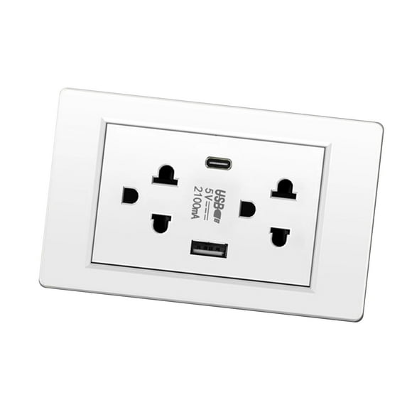 Thailand Electrical Wall Receptacle Outlet USB Type C Wall Charger Outlet Home Office