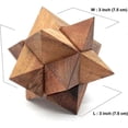 thumbnail image 3 of Adults Games Gifts Wooden Star Cube Puzzle Game Brain Teasers of The Logic Games for Kids and Teen to Challenge Puzzles, 3 of 5