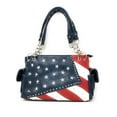 thumbnail image 2 of Texas West American Pride National Flag Leather Fringe Women's Handbag in 2 Colors, 2 of 8