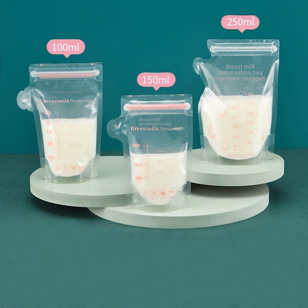 Bolsa de almacenamiento de leche Bolsa de conservación de leche materna 30 piezas Bolsa de almacenamiento de leche desechable Bolsa de congelación Bolsa de almacenamiento Multicapacidad