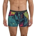 thumbnail image 2 of JUNZAN Neon Zombie Skull Mens Underwear Boxer Briefs for Men’s-Large, 2 of 7