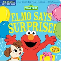 Indestructibles Indestructibles: Sesame Street: Elmo Says Surprise!: Chew Proof - Rip Proof - Nontoxic - 100% Washable (Book for Babies,, (Paperback)