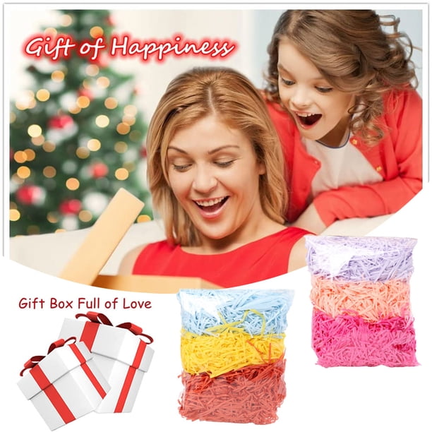 Relleno De Papel De Corte Arrugado De 8 Onzas (1/2 Libras) Para Envolver Regalos Y