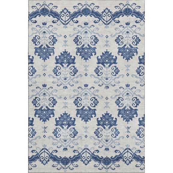 Dalyn Rugs Premium Machine Washable Mayfield AMF759 Navy 5' x 7'6" Rug