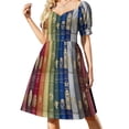 thumbnail image 2 of Vestido de manga corta Green Bay lines, vestidos de manga larga, vestido de playa, vestidos de baile, vestidos de mujer, vestido de verano, 2 of 7