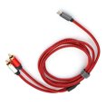 thumbnail image 3 of Cable de audio chapado en oro de 15 m tipo C a 2RCA tipo C a 2RCA para teléfono móvil tableta computadora portátil, 3 of 8