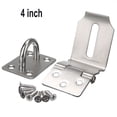 thumbnail image 1 of Ruibeauty 90 Degrees Latch Lock Hasp And Staple For Padlock Gate Door Shed Stainless Steel, 1 of 4