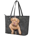 thumbnail image 3 of ZUXONGSY Shar Pei Dog Print Handbag for Women Portable Top Handle Satchel Waterproof Work Bag with Zip Compartments for Workout Dating, 3 of 6